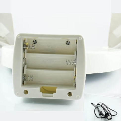 Magic Mirror Photo Frame With Light Photos Gift Personalized Customized Frames For Valentines Day Gifts, Anniversary, Birthday And Home Decor(Plastic, Tabletop, White, Pack Of 1,Round, framed)