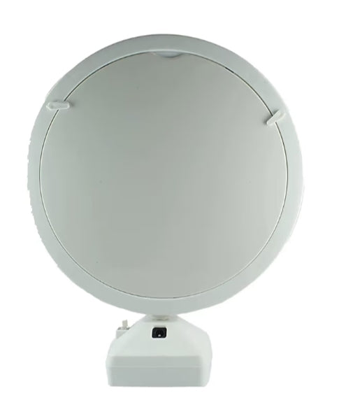 Magic Mirror Photo Frame With Light Photos Gift Personalized Customized Frames For Valentines Day Gifts, Anniversary, Birthday And Home Decor(Plastic, Tabletop, White, Pack Of 1,Round, framed)