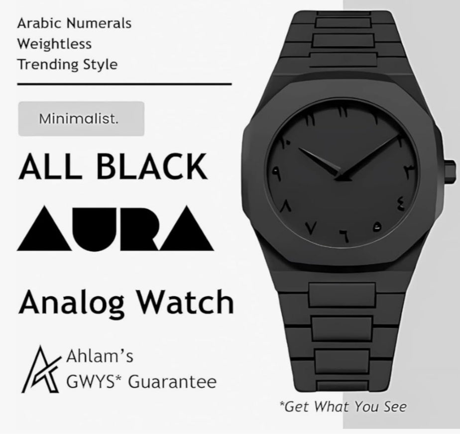 Mat black Aura watch