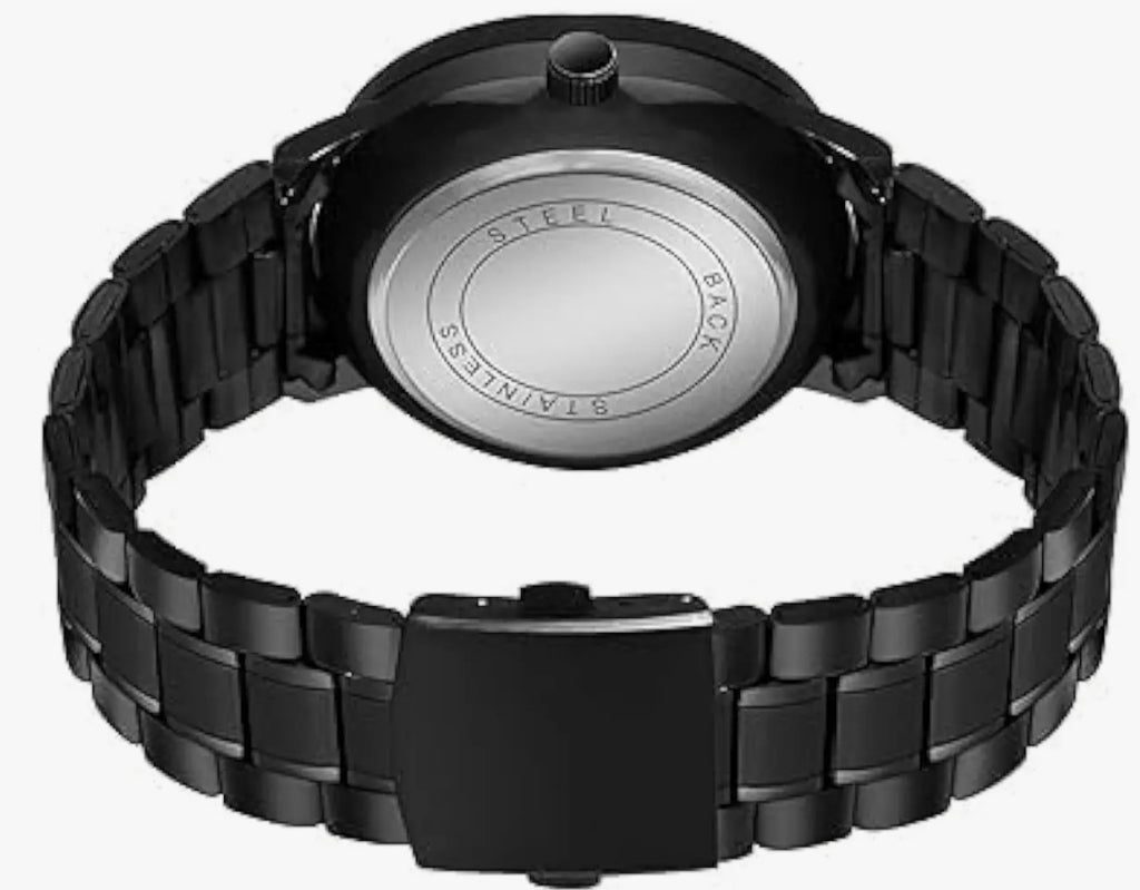 DEVIL 360° Spinning Rotating Car Wheels Gyro Men's Sport Watch| Black Coated Stainless Steel Chain Analog Luxury Watches for Boy's and Men