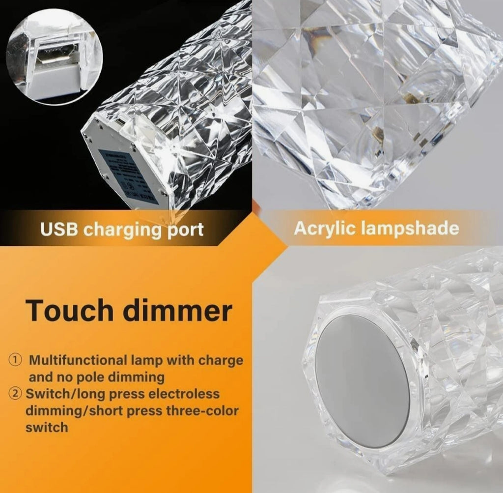 Rose diamond table lamp